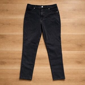 Express Black Straight Leg Women's Jeans Super High Rise 4 Way Stretch 10R